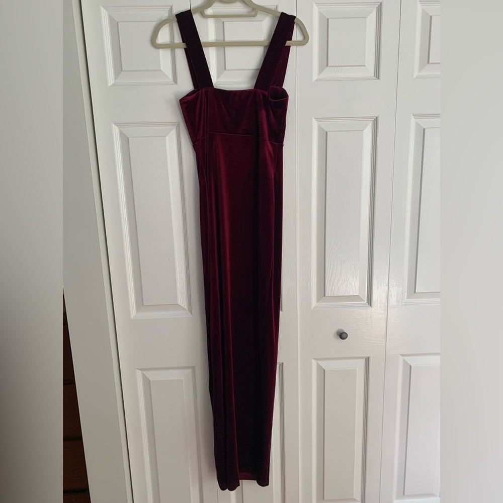 ASOS velvet maxi dress